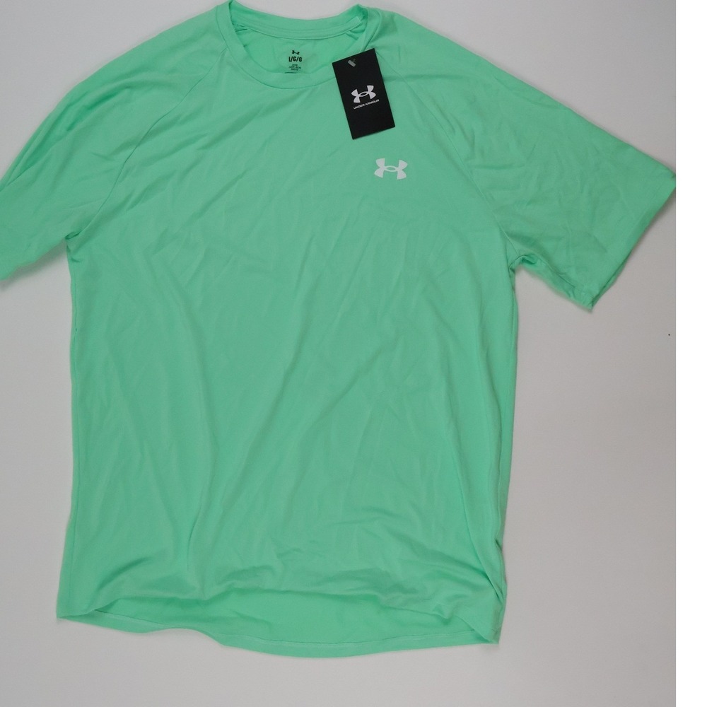Under Armour Tech Short Sleeve Tee Mint Green Solid Large NWT